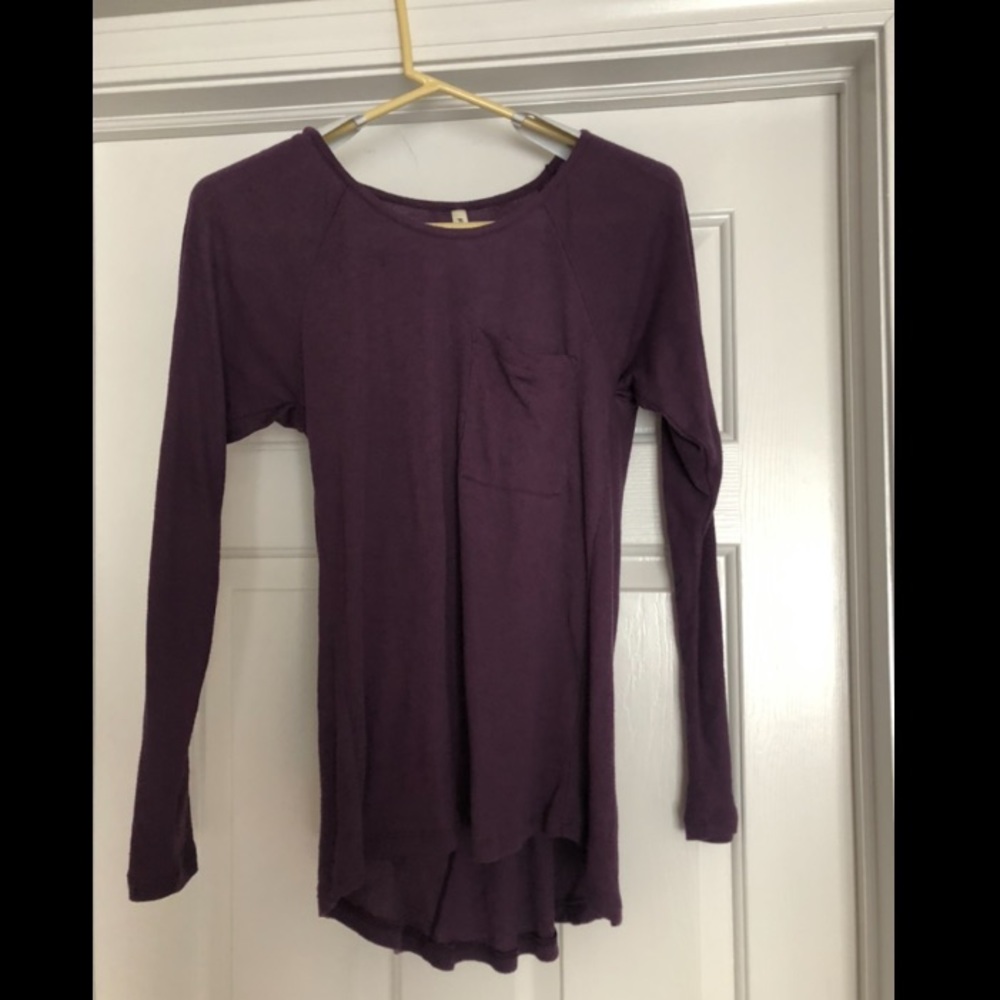 Long sleeve purple shirt